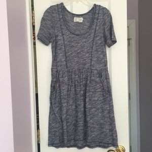 Blue short sleeve dress from Anthropologie